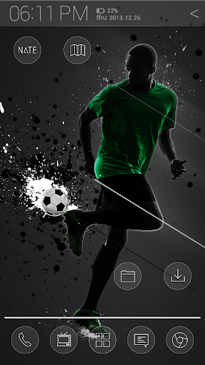 Active soccer Atom theme