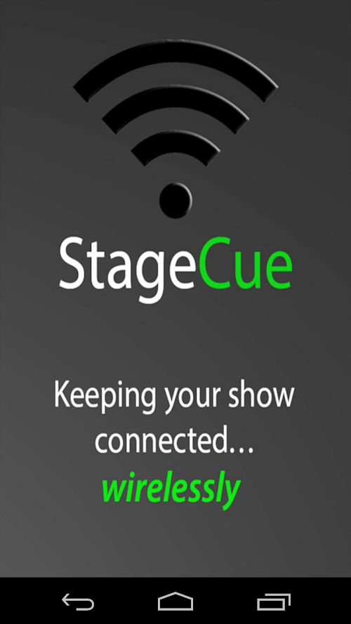 Android application Stagecue Cross Platform Remote screenshort