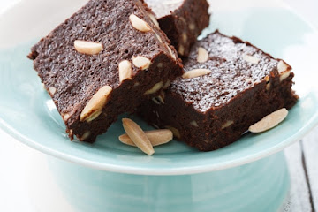 Triple Almond Brownies