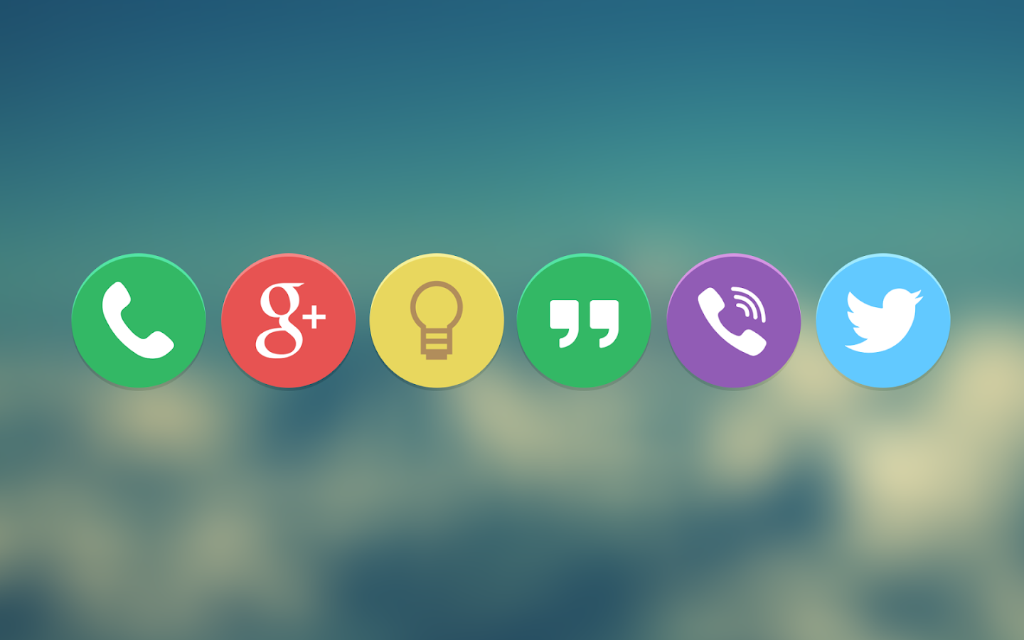 FLATEE APEX/NOVA/ADW THEME - screenshot