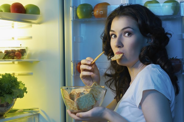 fridge with food