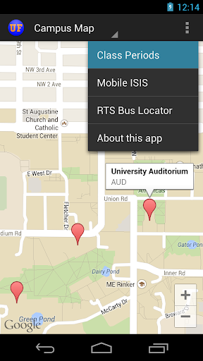 University of Florida UF Map