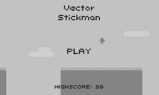 Vector Stickman Parkour Hero