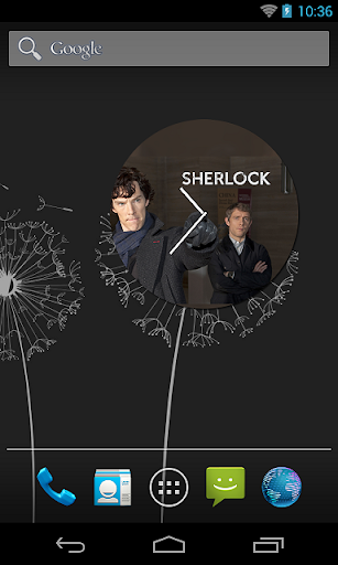 Sherlock clock Widget