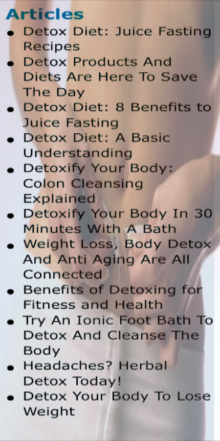 Detoxing Your Body Weight Loss