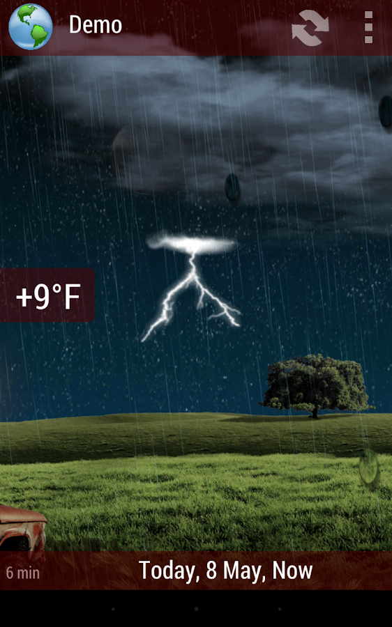 Animated Weather Widget&Clock-screenshot