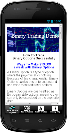 Binary Trading Demo