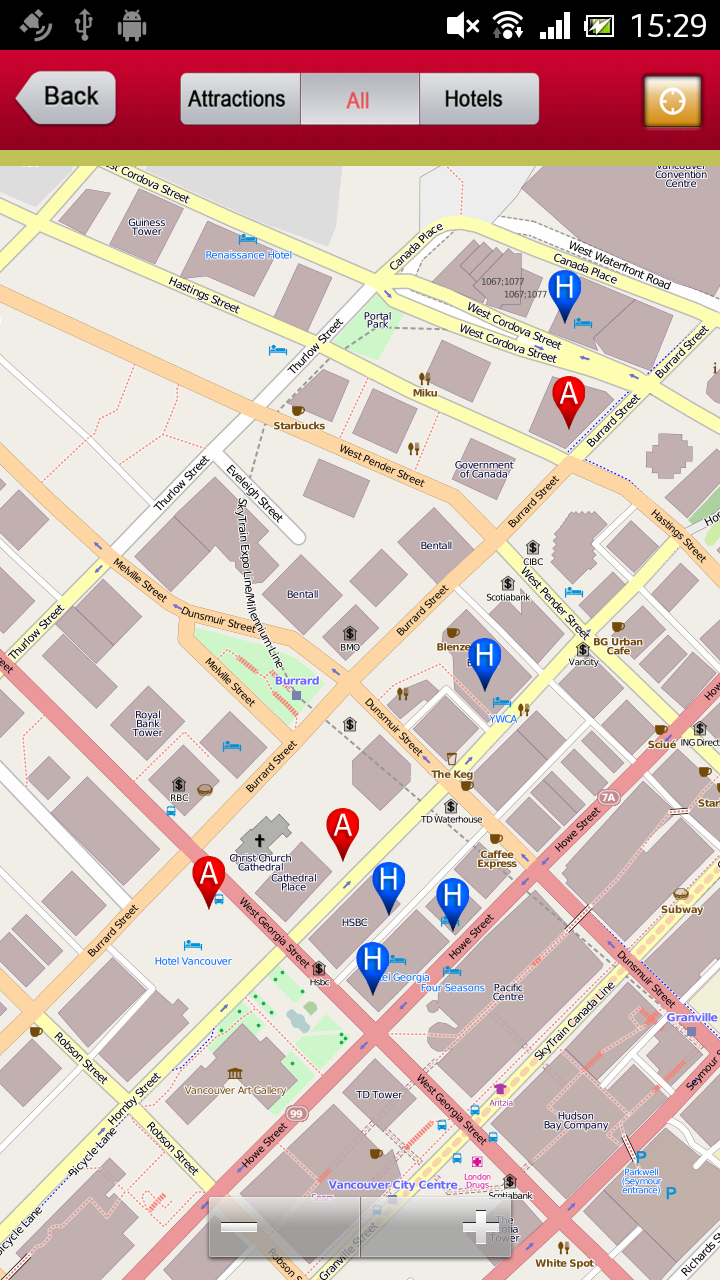 Vancouver Offline Guide Screen 2