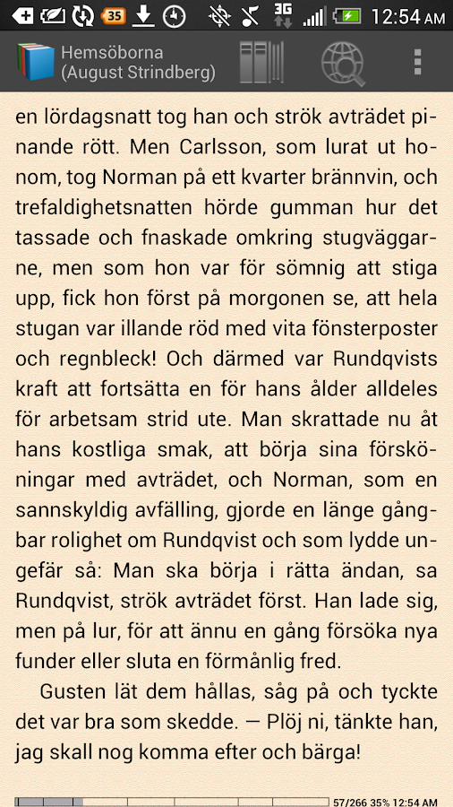   Fria böcker på svenska– skärmdump 