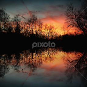 Still Waters by Paul Mays - Landscapes Sunsets & Sunrises