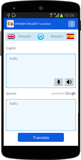 Spanish English Translator