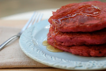 Beet and Quinoa Pancakes