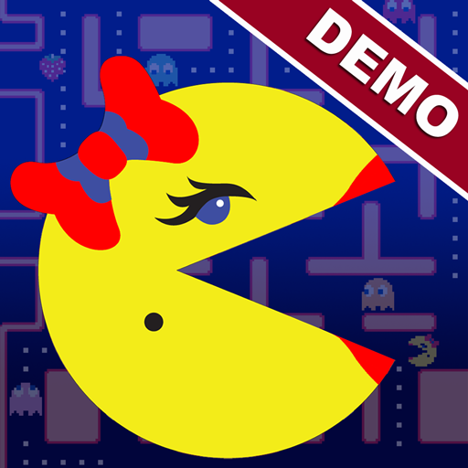 Ms. PAC-MAN Demo by Namco LOGO-APP點子