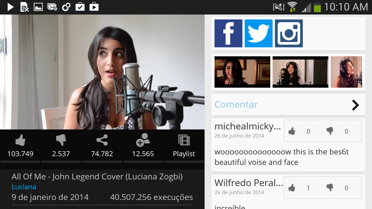 Vube - screenshot