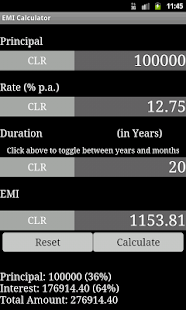 Loan EMI Calculator Screenshots 0