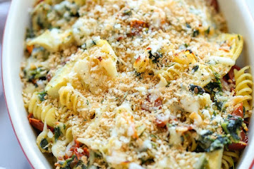 Chicken Florentine Artichoke Bake