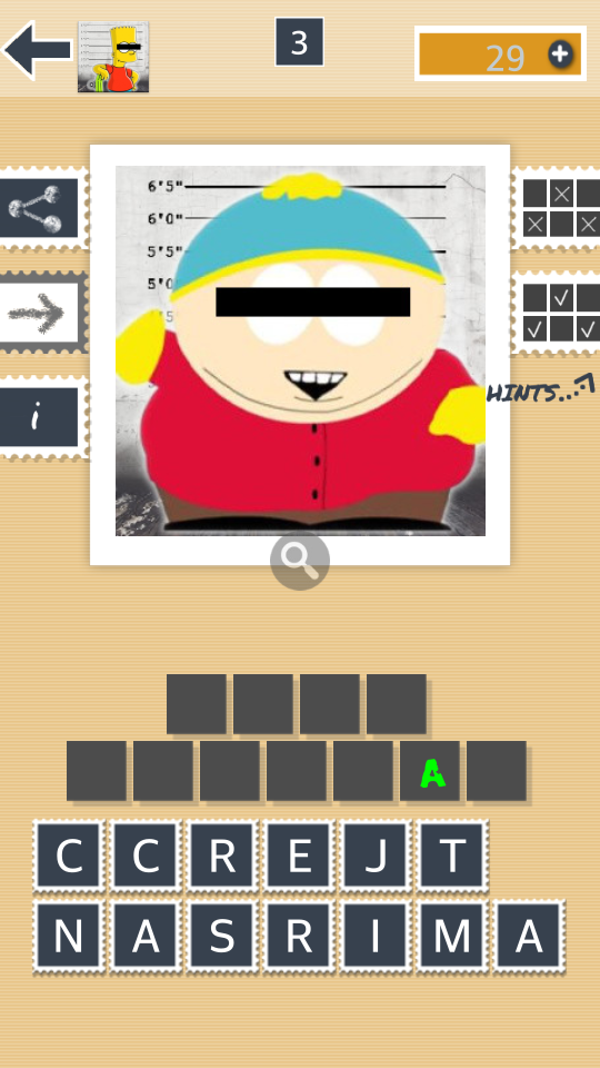 Cartoon Quiz : Characters Screen 2