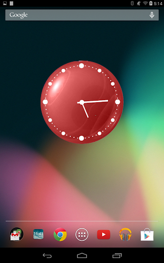 Love Circle Clock WIdget