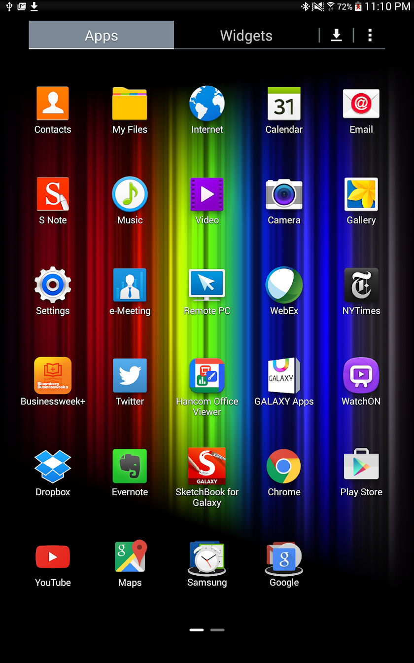 Plasmoid Colors Live Wallpaper Screen 1
