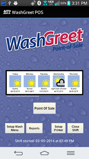WashGreet Point of Sale