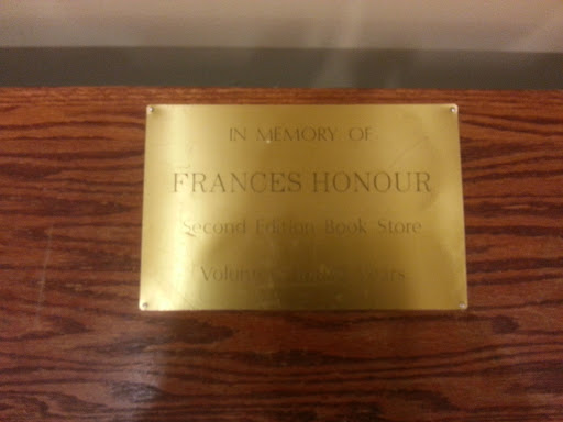 Francis Honour Memorial Bench