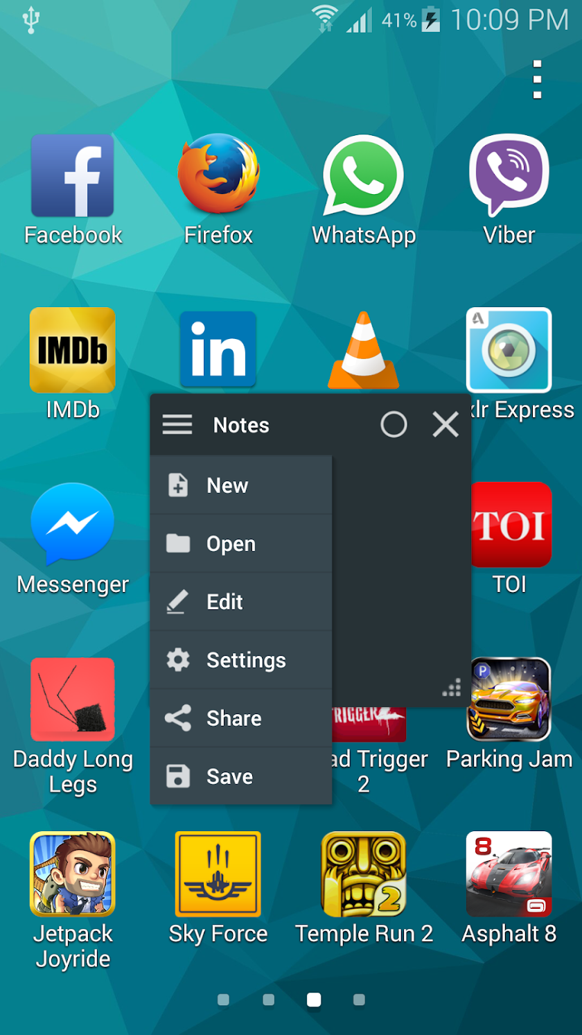 Floating Notes Screen 2
