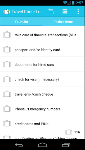 Travel CheckList