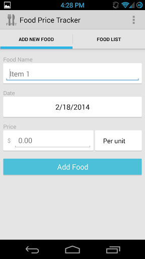 Food Price Tracker