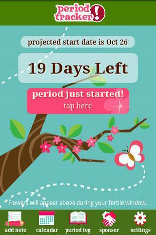 Period Menstruation Calendar