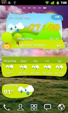 GO Weather Cartoon Widget Skin