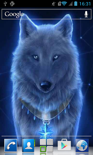 Blue almighty wolf LWP