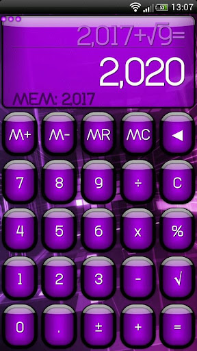 SCalc theme Jelly Purple