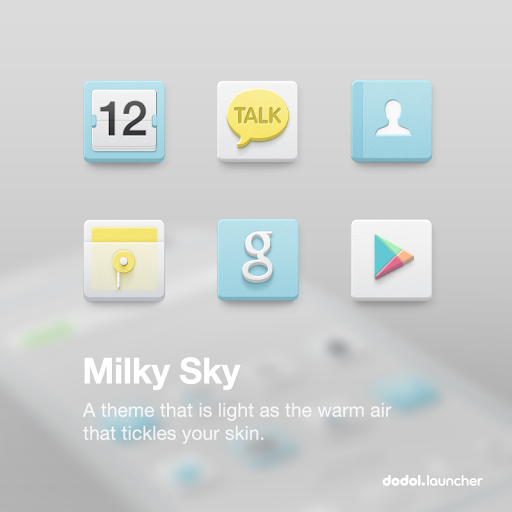 Milky Sky Dodol Theme