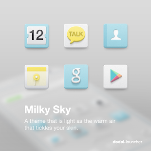 Milky Sky Dodol Theme Screenshots 0