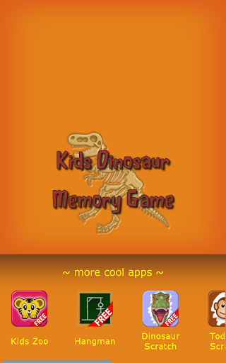 Kids Dinosaur Memory Game Free