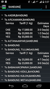 JNE Tariff - Denpasar Screenshots 3