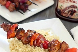 Grilled Teriyaki-Barbecue Pork Shish Kabobs