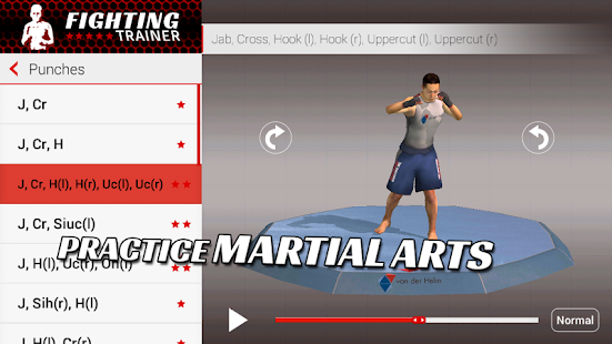 Captura de pantalla de la aplicacion Android Fighting Trainer
