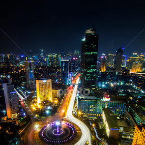Jakarta My City by Hari Darmawan - City,  Street & Park Night