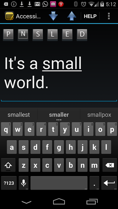 Android application Accessible Editor Talkback Pro screenshort