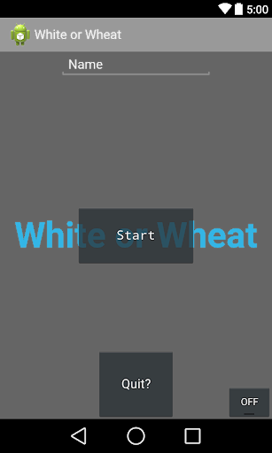 White or Wheat