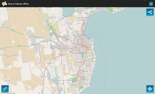 Map of Odessa offline