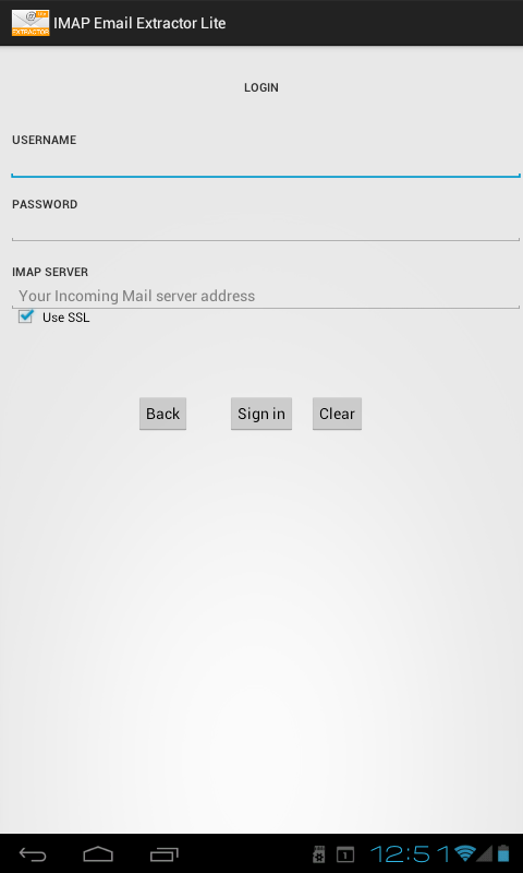 IMAP Email Extractor Lite Screen 3