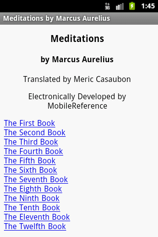 Android application Meditations screenshort