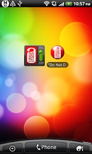 Android application "Do Not Disturb" (android 2.2) screenshot