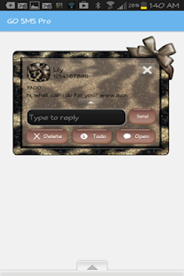How to get GO SMS - Leopard Bows Brown 1.1 mod apk for pc
