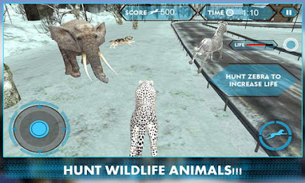 Wild Snow Leopard Attack 3D poster 3