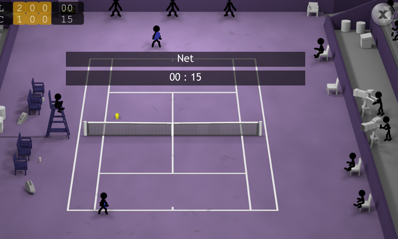   Stickman Tennis: captura de tela 