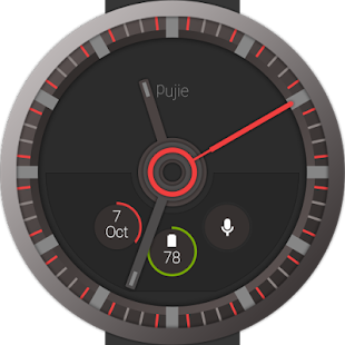 Pujie Red - Wear Watch Face(圖3)-速報App