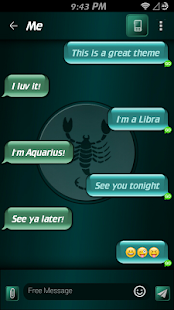Scorpio Theme for GO SMS Screenshots 6